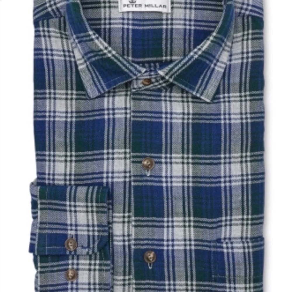 Peter Millar M Mountainside Button Down Plaid